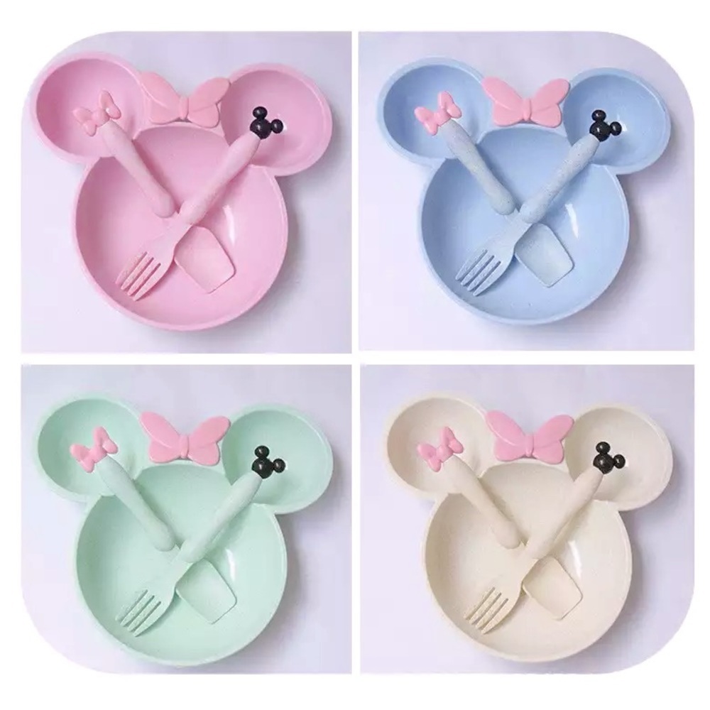 Disney Minnie Mouse Plate and Utensil Set